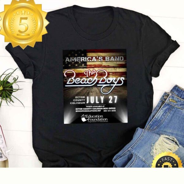 The Beach Boys 2023 Nashville Tour Black T-Shirt - available at - rugbyfanstore.com