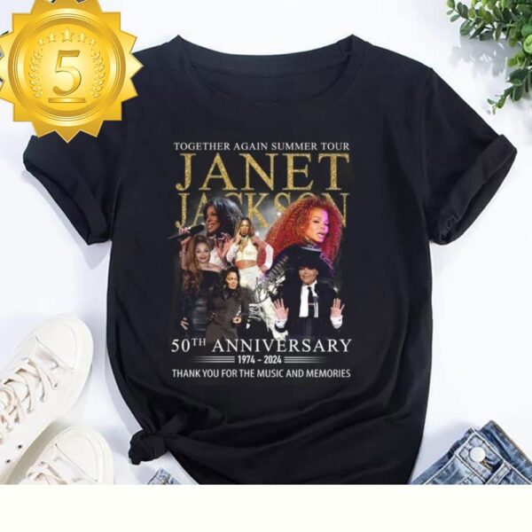 Vintage Janet Jackson 50th Anniversary T-Shirt - available at - rugbyfanstore.com