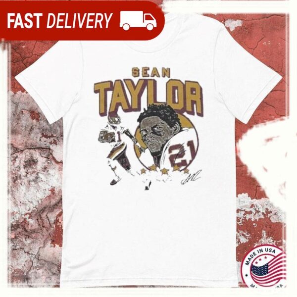 Washington Commanders NFL Sean Taylor Signature T-Shirts - available at - rugbyfanstore.com