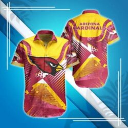 Arizona Cardinals NFL Digital Pattern Hawaiian Shirt
