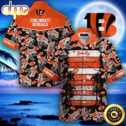 Bengals Beachwear For Men Nfl Sport Hawaiian Shirt