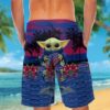 Buffalo Bills And Baby Yoda Hawaiian Shirt Short Buffalo Bills And Baby Yoda Hawaiian Short 1