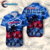 Buffalo Bills Chrysanthemum Blue Funky Hawaiian Shirts Buffalo Bills Bold Coconut Blue Cute Hawaiian Shirts 1