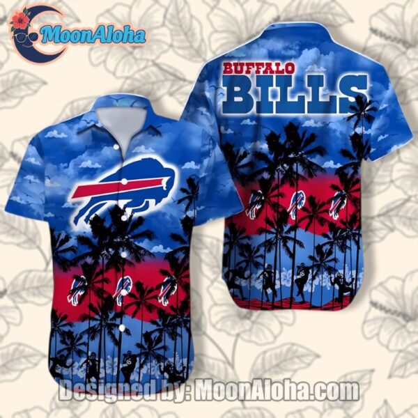 Buffalo Bills Bold Coconut Blue Cute Hawaiian Shirts 1