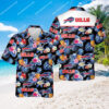 Buffalo Bills Football And Flower Tropical All Over Print Hawaiian Shirt Buffalo Bills Football And Flower Tropical All Over Print Hawaiian 1