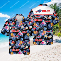 Buffalo Bills Football And Flower Tropical All Over Print Hawaiian Shirt
