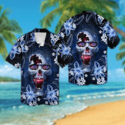 Buffalo Bills Skull Hawaiian Shirt Hot Trendy Summer 2025