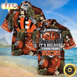 Cincinnati Bengals-Sucks Beachwear For Men Nfl Sport Hawaiian Shirt