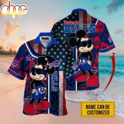 Custom Name NFL Buffalo Bills Mickey Mouse Hawaiian Shirt