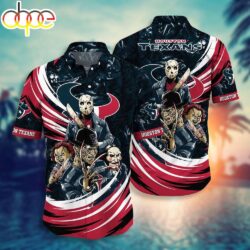 Houston Texans NFL Halloween Horror Movies Hawaiian Shirts