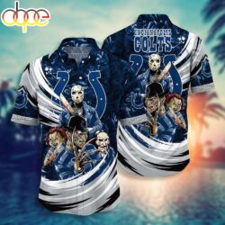 Indianapolis Colts NFL Halloween Horror Movies Hawaiian Shirts