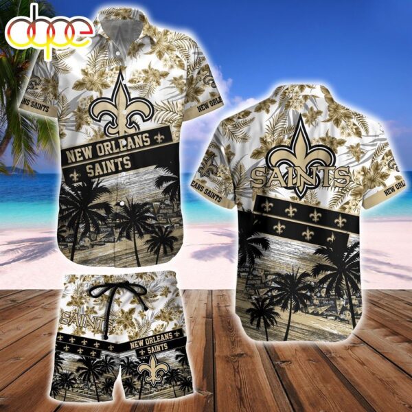 New Orleans Saints NFL Summer Hawaiian And Beach Short 1