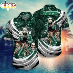 New York Jets NFL Halloween Horror Movies Hawaiian Shirts