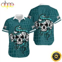 Snake And Skull NFL Philadelphia Eagles Hawaiian Shirt