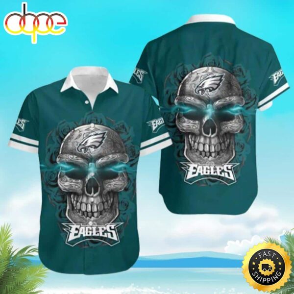 Sugar Skull NFL Philadelphia Eagles Hawaiian 1