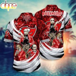 Los Angeles Rams Limited Edition Hawaiian Shirt Trendy Aloha Design 07 Tampa Bay Buccaneers NFL Halloween Horror Movies Hawaiian Shirts