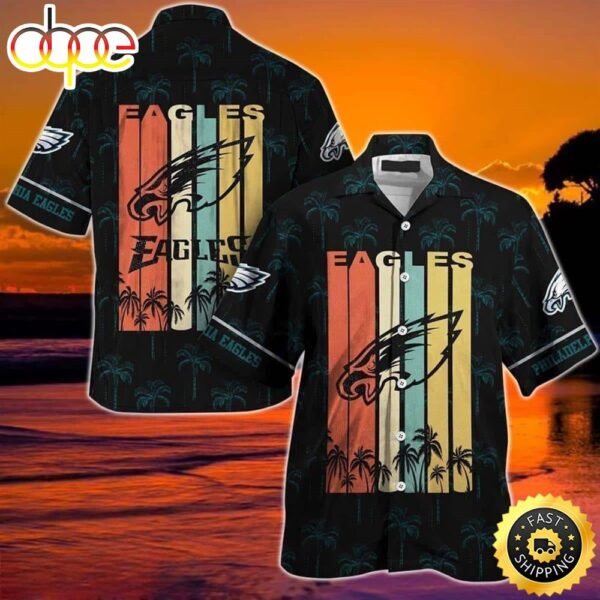 Vintage NFL Philadelphia Eagles Hawaiian Beach Gift For Dad 1