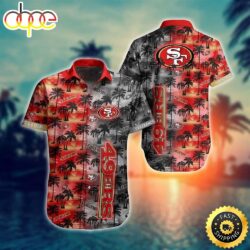 Vintage NFL San Francisco 49ers Hawaiian Shirt Beach Vacation Gift