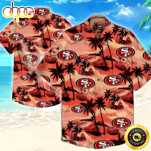 Vintage NFL San Francisco 49ers Hawaiian Gift For Football Fans 1