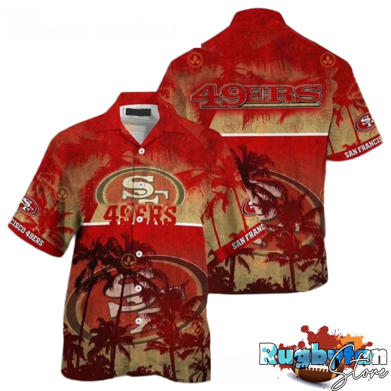49ers Hawaiian Shirt San Francisco 49ers Summer Cool Hawaiian Shirts