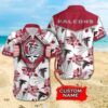 Atlanta Falcons Floral Skull Custom Hawaiian Shirt Atlanta Falcons Floral Skull Custom Hawaiian 1