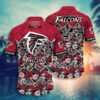 Atlanta Falcons Geometric Tropics Hawaiian Shirt Atlanta Falcons Geometric Tropics Hawaiian 1