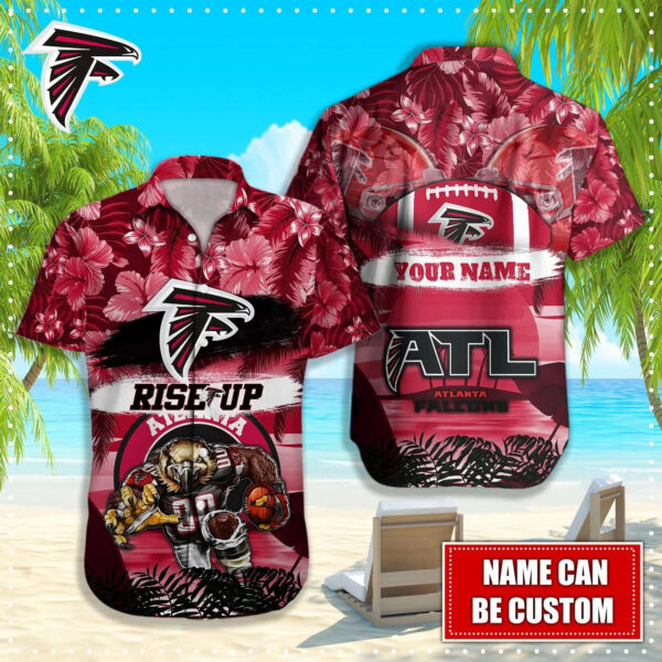 Atlanta Falcons Rise Up Tropical Hawaiian 1