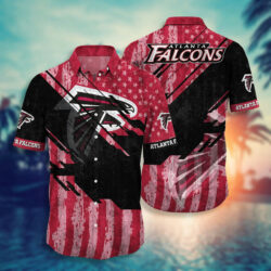 Atlanta Falcons Stars and Stripes Hawaiian Shirt