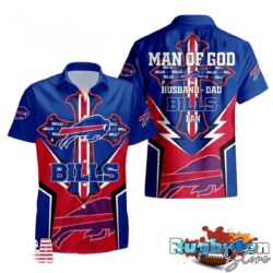 Buffalo Bills Man Of God Gift For Fathers Day Hawaiian Shirt