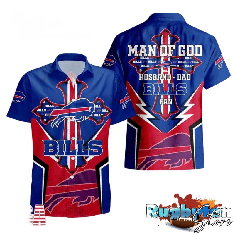 Buffalo Bills Man Of God Gift For Fathers Day Hawaiian Shirt Buffalo Bills Man Of God Gift For Fathers Day Hawaiian Shirt