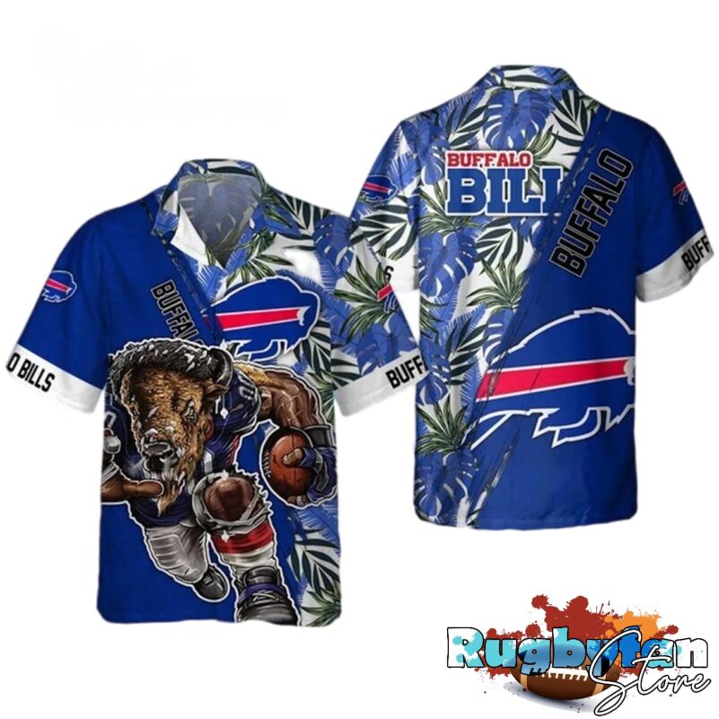 Buffalo Bills Mascot Summer Hawaiian Shirt Buffalo Bills Aloha Shirt 1 1