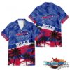 Buffalo Bills Palm Tree Tropical Trendy Football Custom Name Hawaiian Shirt