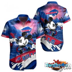Mickey Mouse And Buffalo Bills Hawaiian Shirt