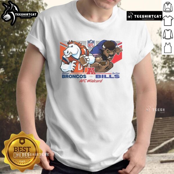 Official AFC Wildcard Matchup Denver Broncos Vs Buffalo Bills Mascot 2025 1