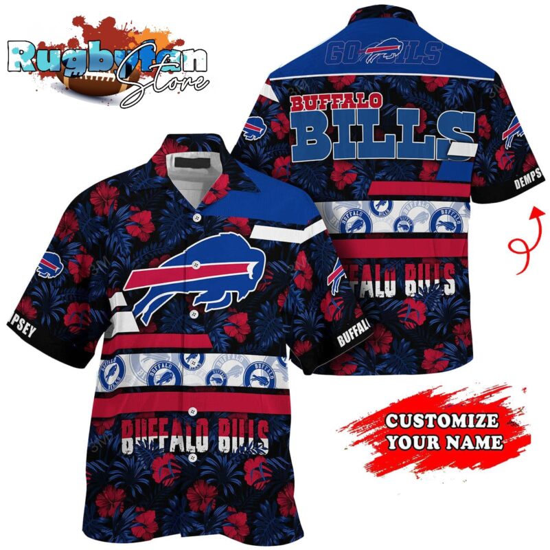 Personalized Buffalo Bills Flower Summer Limited Hawaiian Shirt V1 Personalized Buffalo Bills Flower Summer Limited Hawaiian Shirt V1