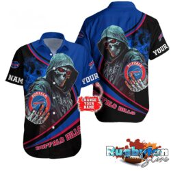 Personalized Buffalo Bills Special Halloween Skull Hawaiian Shirt V2