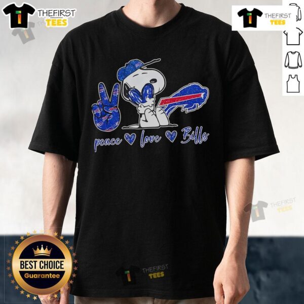 Top Buffalo Bills Peanuts Peace Love Bills 1