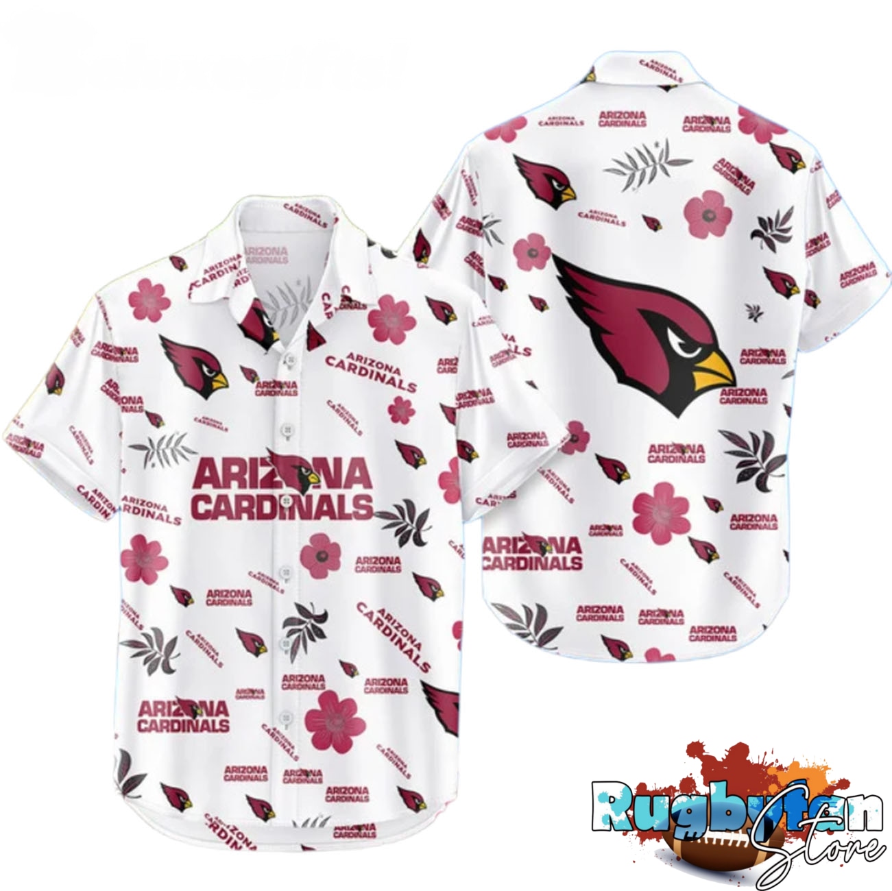 Arizona Cardinals Hawaiian Shirt Tropical Beach