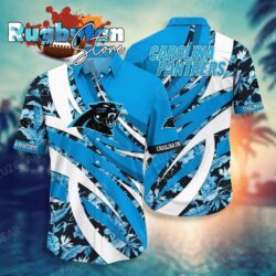 Carolina Panthers Nfl Hawaiian Sas Tropical Pattern Beach Shirt New Trends Gift For Sports Fans