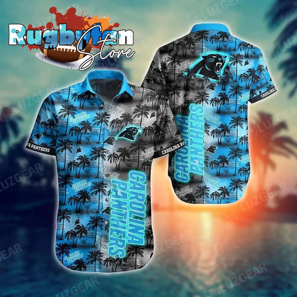 Carolina Panthers Nfl Hawaiian Shirt And Shirt Tropical Pattern New Hot Trend Summer For Football Nfl Fans
