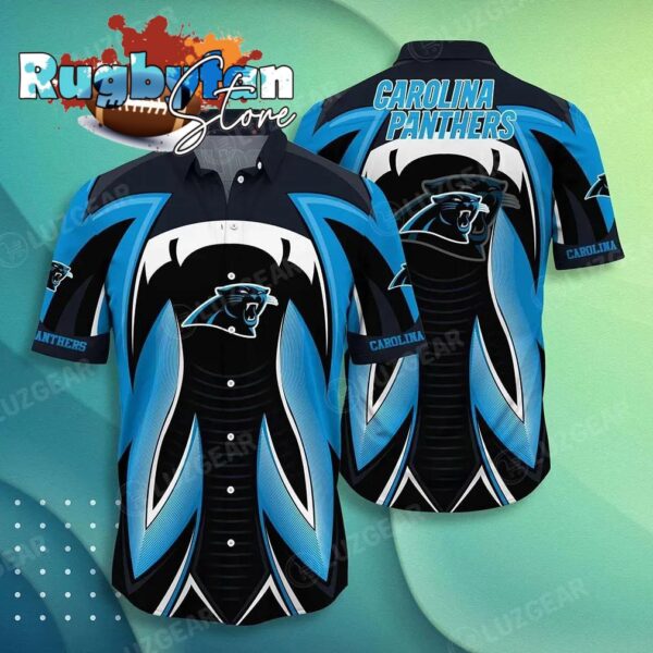 carolina panthers nfl hawaiian shirt summer short sleeve button down shirt gift for best fans 1zqyf