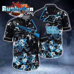 Carolina Panthers Nfl Hawaiian Shirt Tropical Pattern New Hot Trend Summer For Sports Fans Nfl