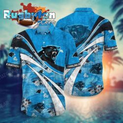 Carolina Panthers Nfl Summer Hawaiian Sas Floral Pattern Graphic For Football Nfl