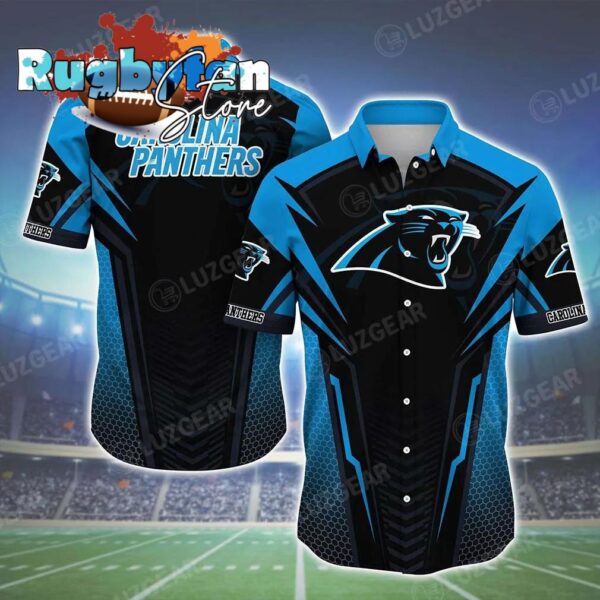 carolina panthers nfl team football beach shirt summer button down hawaiian shirt best fan ever 77su4