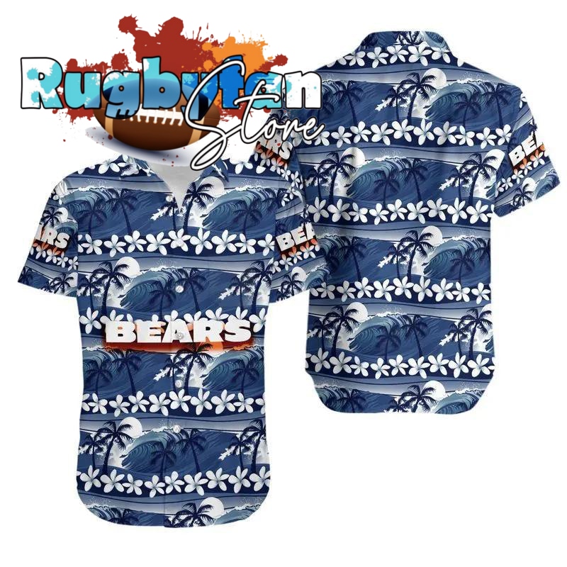 Chicago Bears Coconut Trees Nfl Gift For Fan Hawaii Shirt Summer Collection
