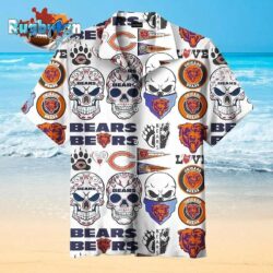 Chicago Bears Cool Sign Nfl Hawaiian Graphic Print Short Sleeve Hawaiian Shirt