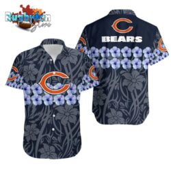 Chicago Bears Flower And Hawaii Shirt Summer Collection