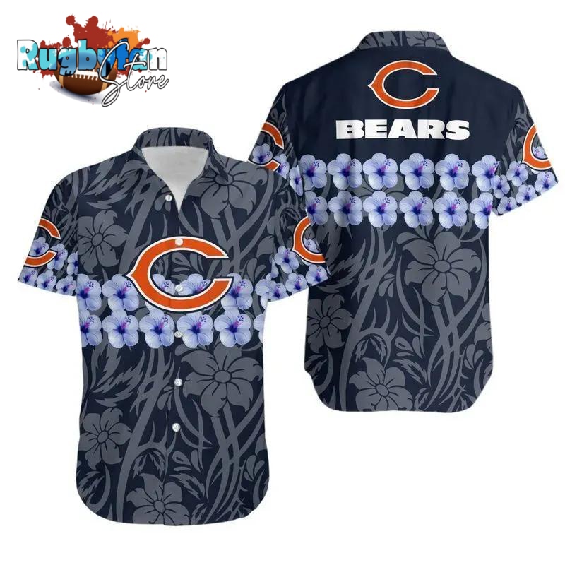 Chicago Bears Flower And Hawaii Shirt Summer Collection
