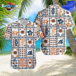 Chicago Bears NFL Beach Floral Tropical Team Hawaiian Shirt, NFL Hawaiian Shirt
