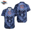 chicago bears nfl fan skull hawaiian shirt print short sleeve hawaiian aloha shirt 8y1d3